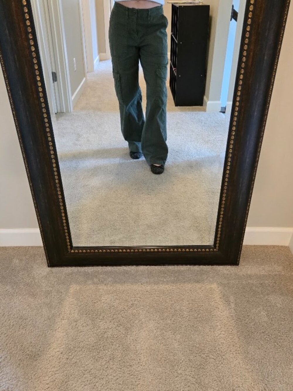 Universal Thread Dark Olive Cotton Cargo Pants, Sz. 6